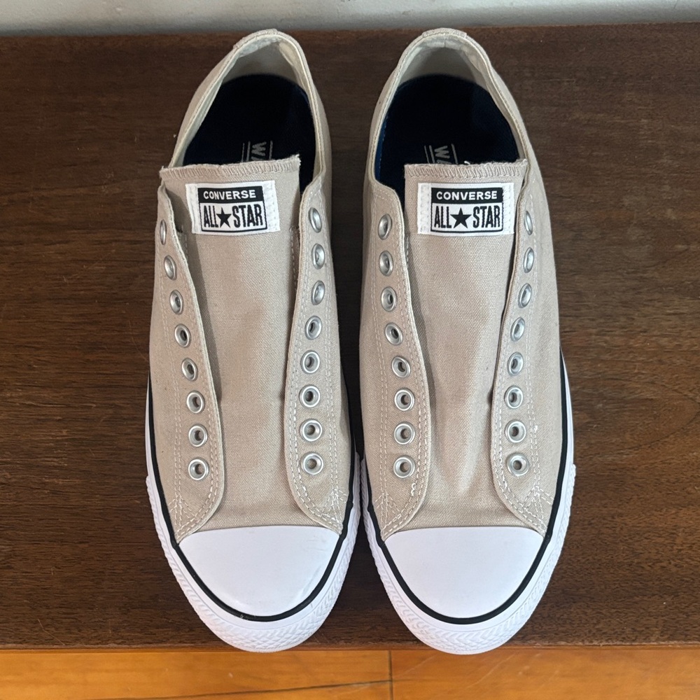 Converse Unisex Beige Slip-On Sneakers